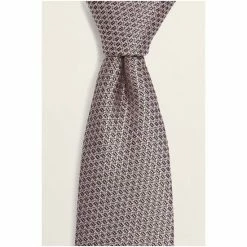 Moss Bros Rose Pink Textured Tie -Moss Bros shop unnamed file 1009