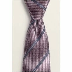 Moss Bros Moss Peach With Navy Stripe Silk Tie 5 Moss Bros Moss Peach With Navy Stripe Silk Tie -Moss Bros shop unnamed file 1041