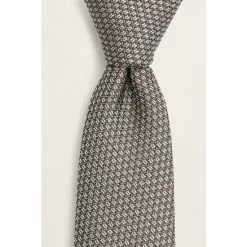 Moss Bros Yellow Textured Tie