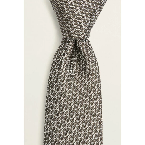 Moss Bros Yellow Textured Tie 1 Moss Bros Yellow Textured Tie