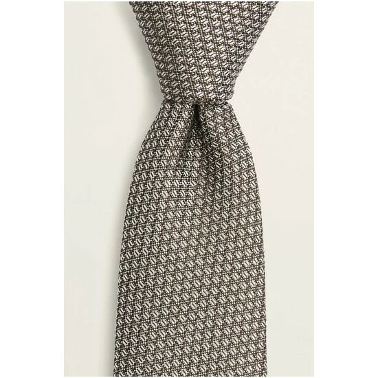 Moss Bros Yellow Textured Tie 3 Moss Bros Yellow Textured Tie - Image 3