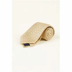Moss Bros Yellow Paisley Silk Tie -Moss Bros shop unnamed file 1098