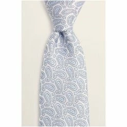 Moss Bros Grey Paisley Silk Tie -Moss Bros shop unnamed file 1118