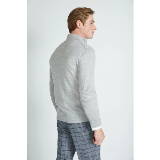 unnamed-file-1157.jpg Moss Bros Grey Merino Zip-Neck Jumper -Moss Bros shop unnamed file 1157