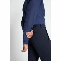Moss Bros Slim Fit Navy Blue Royal Oxford Non-Iron Shirt 10 Moss Bros Slim Fit Navy Blue Royal Oxford Non-Iron Shirt -Moss Bros shop unnamed file 117