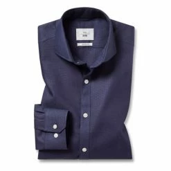 Moss Bros Slim Fit Navy Blue Royal Oxford Non-Iron Shirt 11 Moss Bros Slim Fit Navy Blue Royal Oxford Non-Iron Shirt -Moss Bros shop unnamed file 118