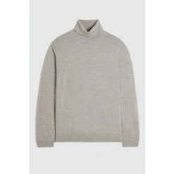 Moss Bros Grey Merino Roll Neck Jumper 8 Moss Bros Grey Merino Roll Neck Jumper -Moss Bros shop unnamed file 1192