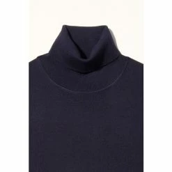 Moss Bros Moss Navy Merino Roll Neck Jumper -Moss Bros shop unnamed file 1198