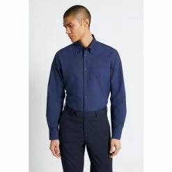 Moss Bros Slim Fit Navy Blue Royal Oxford Non-Iron Shirt 13 Moss Bros Slim Fit Navy Blue Royal Oxford Non-Iron Shirt -Moss Bros shop unnamed file 120