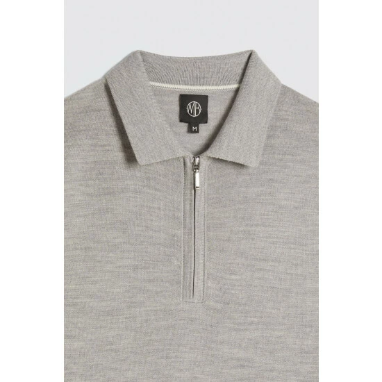 unnamed-file-1201.jpg Moss Bros Grey Merino Blend Zip Polo -Moss Bros shop unnamed file 1201