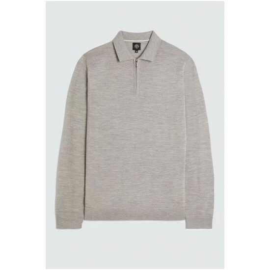 unnamed-file-1202.jpg Moss Bros Grey Merino Blend Zip Polo -Moss Bros shop unnamed file 1202