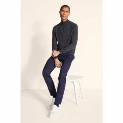 Moss Bros Moss Charcoal Merino Zip Neck Jumper 8 Moss Bros Moss Charcoal Merino Zip Neck Jumper -Moss Bros shop unnamed file 1205