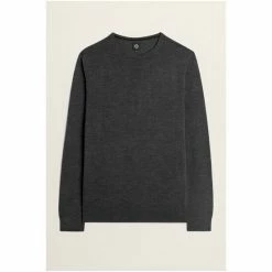 Moss Bros Moss Charcoal Merino Blend Crew-Neck Jumper 11 Moss Bros Moss Charcoal Merino Blend Crew-Neck Jumper -Moss Bros shop unnamed file 1265