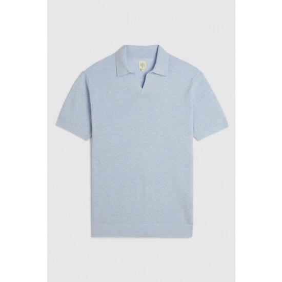 Moss Bros Moss Gaze Light Blue Skipper Jumper 4 Moss Bros Moss Gaze Light Blue Skipper Jumper - Image 4