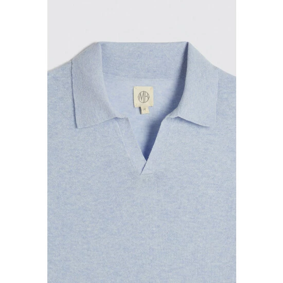 Moss Bros Moss Gaze Light Blue Skipper Jumper 5 Moss Bros Moss Gaze Light Blue Skipper Jumper - Image 5