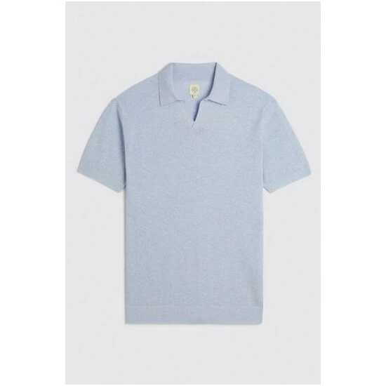 Moss Bros Moss Gaze Light Blue Skipper Jumper 6 Moss Bros Moss Gaze Light Blue Skipper Jumper - Image 6