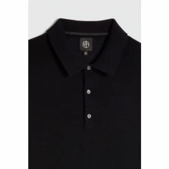 Moss Bros Moss Navy Merino Blend Long-Sleeve Polo Shirt 10 Moss Bros Moss Navy Merino Blend Long-Sleeve Polo Shirt -Moss Bros shop unnamed file 1300