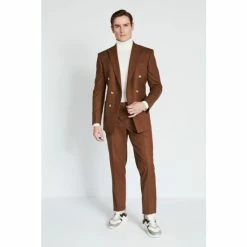Alternative view of Moss Bros Moss Winter White Merino Roll Neck Jumper