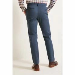Alternative view of Moss Bros Moss Tailored Fit Blue Stretch Chino Trousers