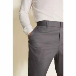 Moss Bros Moss Grey Slim Fit Stretch Chinos -Moss Bros shop unnamed file 1340