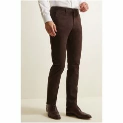 Moss Bros Moss Tailored Fit Chocolate Brown Stretch Chino Trousers 7 Moss Bros Moss Tailored Fit Chocolate Brown Stretch Chino Trousers -Moss Bros shop unnamed file 1365