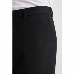 Moss Bros Moss Black Skinny Fit Machine Washable Cropped Trousers -Moss Bros shop unnamed file 1368
