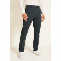 Moss Bros Moss Tailored Fit Forest Green Stretch Chinos