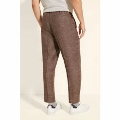 Moss Bros Moss Brown Linen Trousers -Moss Bros shop unnamed file 1378