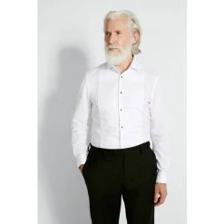 Moss Bros Slim Fit White Marcella Dress Shirt