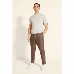 Moss Bros Moss Brown Linen Trousers -Moss Bros shop unnamed file 1380