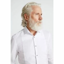 Alternative view of Moss Bros Slim Fit White Marcella Dress Shirt
