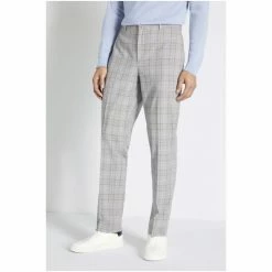 Moss Bros Moss Tailored Fit Grey, Navy Blue, Brown Check Trousers 9 Moss Bros Moss Tailored Fit Grey, Navy Blue, Brown Check Trousers -Moss Bros shop unnamed file 1409