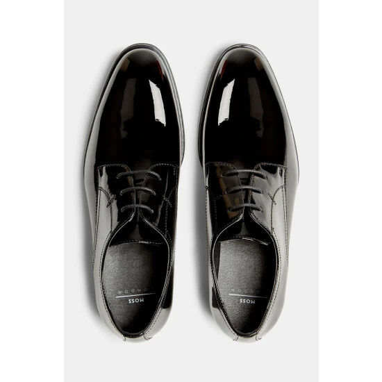 Moss Bros Mayfair Black Patent Dress Shoes 2 Moss Bros Mayfair Black Patent Dress Shoes - Image 2