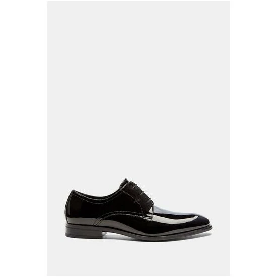 Moss Bros Mayfair Black Patent Dress Shoes 3 Moss Bros Mayfair Black Patent Dress Shoes - Image 3