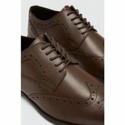 Moss Bros Moss Brown Deakin Brogue Shoes -Moss Bros shop unnamed file 1453