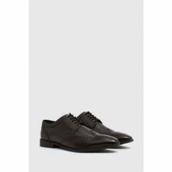 Moss Bros Moss Black Deakin Brogue Shoes