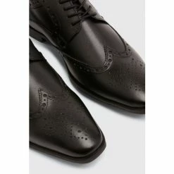 Moss Bros Moss Black Deakin Brogue Shoes -Moss Bros shop unnamed file 1463