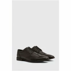Moss Bros Moss Black Deakin Brogue Shoes -Moss Bros shop unnamed file 1465