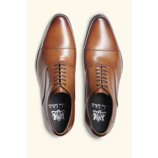 Moss Bros Moss John White Guildhall Brown Oxford Shoes 2 Moss Bros Moss John White Guildhall Brown Oxford Shoes - Image 2