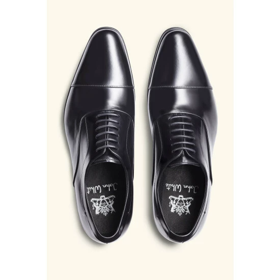 Moss Bros Moss Black John White Guildhall Oxford Shoes 2 Moss Bros Moss Black John White Guildhall Oxford Shoes - Image 2
