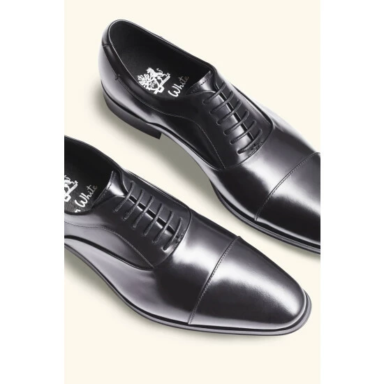 Moss Bros Moss Black John White Guildhall Oxford Shoes 3 Moss Bros Moss Black John White Guildhall Oxford Shoes - Image 3
