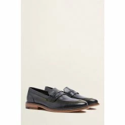 Moss Bros Moss Black Budapest Loafers