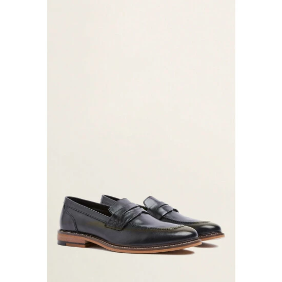 Moss Bros Moss Black Budapest Loafers 1 Moss Bros Moss Black Budapest Loafers