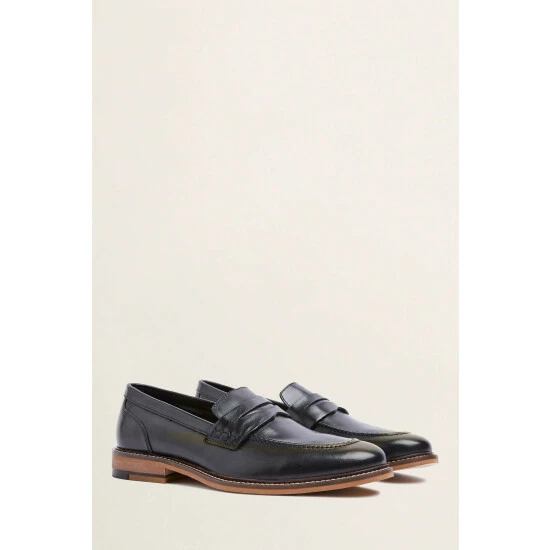 Moss Bros Moss Black Budapest Loafers 5 Moss Bros Moss Black Budapest Loafers - Image 5