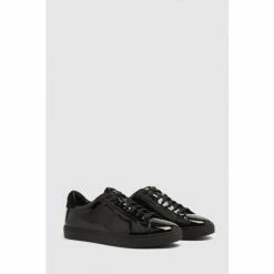 Moss Bros Chelsea Patent Black Trainers