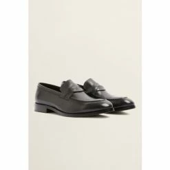 Moss Bros John White Charlie Black Loafers