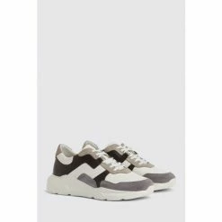 Moss Bros Brighton White Chunky Trainers