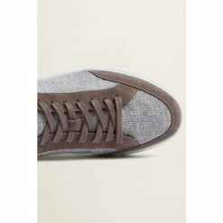 Moss Bros Moss Biella Guabello Grey Texture Trainers -Moss Bros shop unnamed file 1560