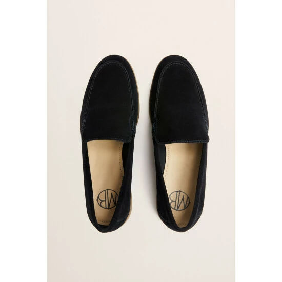 Moss Bros Moss Lewisham Blue Suede Casual Loafers 2 Moss Bros Moss Lewisham Blue Suede Casual Loafers - Image 2