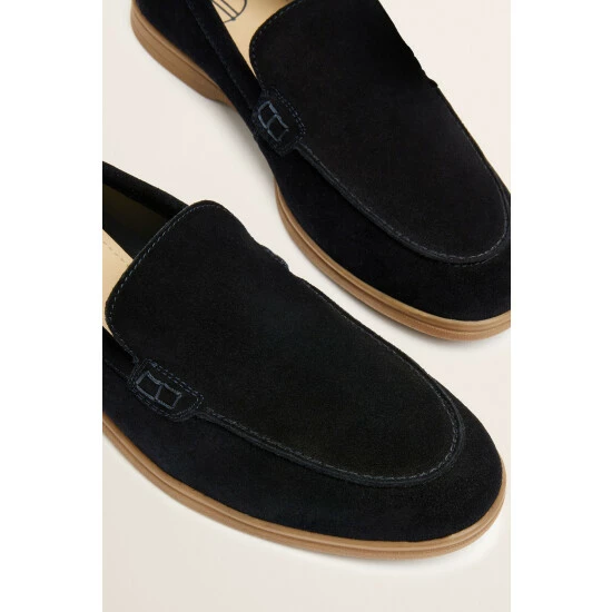 Moss Bros Moss Lewisham Blue Suede Casual Loafers 3 Moss Bros Moss Lewisham Blue Suede Casual Loafers - Image 3